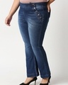Shop Women's Blue Boot Cut Plus Size Jeans-Design