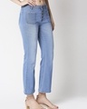 Shop Women's Blue Bootcut High Rise Jeans-Full
