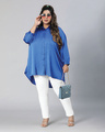 Shop Women's Blue Boxy Fit Plus Size Shirt