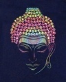 Shop Women's Blue Buddha YOGA Premium Cotton T-shirt-Full