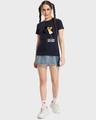 Shop Women's Blue Busy doing Nothing Graphic Printed T-shirt-Full
