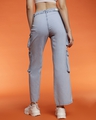 Shop Women's Blue Cargo Jeans-Full