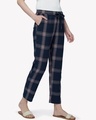 Shop Women's Blue Checked Pyjamas-Design