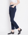 Shop Women's Blue Cotton Track Pants-Full