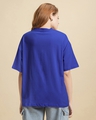 Shop Women's Blue Delulu Come Trululu Graphic Printed Oversized T-shirt-Design
