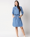 Shop Women's Blue Denim Blend Dress