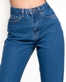 Shop Women's Blue Distressed Bootcut Jeans