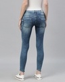 Shop Women's Blue Distressed Low Rise Skinny Fit Jeans-Design