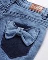 Shop Women's Blue Distressed Denim Shorts
