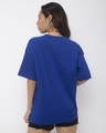 Shop Women's Blue Duck Graphic Printed Oversized T-shirt-Design