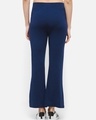 Shop Women's Blue Flared Activewear Casual Pants-Full