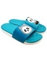 Shop Women's Blue Flat Panda Slippers & Flip Flops-Full