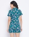 Shop Women's Blue Floral AOP Shirt & Shorts Set-Design