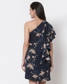 Shop Women's Blue Floral Print Dress-Design