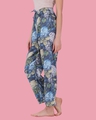 Shop Women's Blue Floral Print Pyjamas-Full