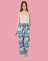Shop Women's Blue Floral Print Pyjamas