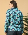 Shop Women's Blue Floral Printed Plus Size Shirt-Full