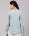 Shop Women's Blue Floral Printed Shirt-Full
