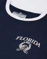 Shop Women's Blue Florida Typography Oversized T-shirt