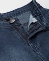 Shop Women's Blue Fringed Hem Jeans