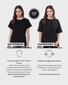 Shop Women's Blue Give me space Graphic Printed Oversized T-shirt-Design