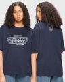 Shop Women's Blue GOTG Logo Graphic Printed Oversized T-shirt-Front