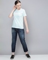 Shop Women's Blue Graphic Print T-shirt