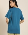 Shop Women's Blue Graphic Printed Oversized T-shirt-Design