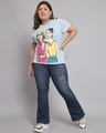 Shop Women's Blue Graphic Printed T-shirt-Full