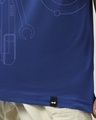 Shop Women's Blue Herbie The Robot Graphic Printed Boyfriend T-shirt