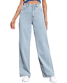 Shop Women's Blue High Loose Fit Rise Jeans-Front