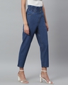 Shop Women's Blue High Rise Boyfriend Fit Jeans-Design