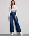 Shop Women's Blue High Rise Mom Fit Jeans-Full