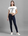Shop Women's Blue High Rise Skinny Fit Jeans