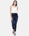 Shop Women's Blue High Rise Skinny Fit Jeans-Full