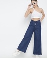 Shop Women's Blue High Rise Straight Fit Jeans-Full