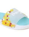 Shop Women's Blue Honey Printed Sliders