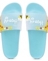 Shop Women's Blue Honey Printed Sliders