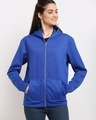 Shop Women's Blue Hoodie-Front