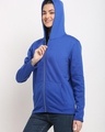 Shop Women's Blue Hoodie-Design