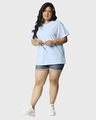 Shop Women's Blue Ice Water Plus Size Boyfriend T-shirt-Full