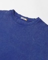 Shop Women's Blue Inner Ninja Graphic Printed Acid Wash Oversized T-shirt
