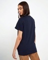 Shop Women's Blue Is It Caturday Graphic Printed Boyfriend T-shirt-Design