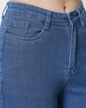 Shop Women's Blue Front Slit Jeans