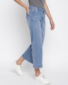 Shop Women's Blue Wide Leg Jeans-Design