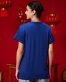 Shop Women's Blue Just Kickin'it Graphic Printed Boyfriend T-shirt-Design