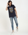 Shop Women's Blue Lemon Squeeze Boyfriend T-shirt-Design