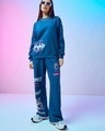 Shop Women's Blue LMAO Graphic Printed Co-ordinates-Front