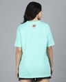 Shop Women's Blue Meditate Puff Printed Relaxed Fit T-Shirt-Full