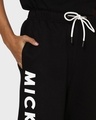 Shop Women's Blue Mickey Tonal(DL) Typography Joggers